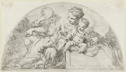 Heilige Familie mit dem jungen Johannes dem Täufer