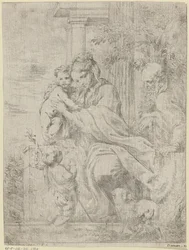 Heilige Familie mit dem jungen Johannes dem Täufer