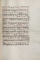 Missale: Fol. 157: Musik für Exultet, 1469