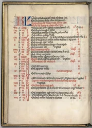 Missale: Fol. 6v: August Kalenderseite, 1469