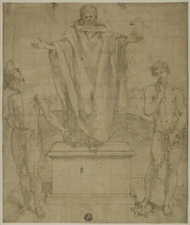 Studie für Allegorie des Glaubens und der Stille