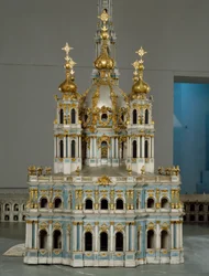 Projekt für das Kloster der Jungfrau der Auferstehung (Smolny) in Sankt Petersburg