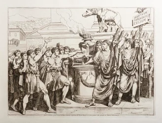 Brutus und Collatinus schwören, die Tarquinier zu vertreiben