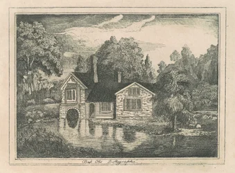 Haus an einem Teich
