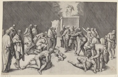 Bundeslade im Tempel von Dagon