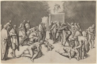 Die Bundeslade im Tempel des Dagon