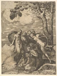Moses aus dem Nil gerettet, 16. Jahrhundert