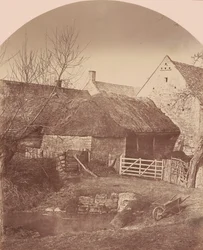 Bauernhof, Prestbury nahe Cheltenham, um 1855