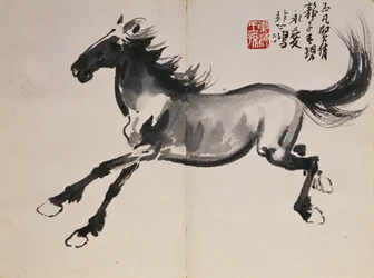 Galoppierendes Pferd