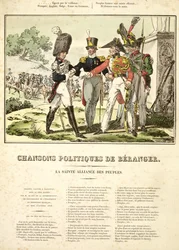 Die Heilige Allianz der Nationen, aus Chansons Politiques de Béranger, 1815-1818