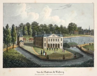 Ansicht des Schlosses Wisbecq, ca. 1895
