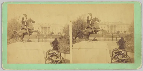 Die kolossale bronzene Reiterstatue von General Andrew Jackson