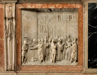 Krypta, Arche der Heiligen Marcellinus und Peter Exorzist, Befreiung der Pauline vom Dämon