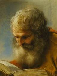 Ein bärtiger Apostel beim Lesen, 1712