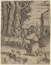 Hirte mit Platerspiel
