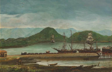 Hafen von Santos, SP, 1888