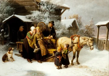 Heimat verlassen (Dalekarlische Szene)