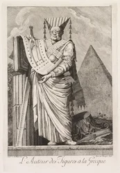 Mascarade à la Grecque: Der Autor der Figuren à la Grecque, Platte 10, 1771