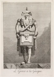 Maskerade à la Grecque: Der Bräutigam à la Grecque (Tafel 7)