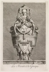 Mascarade à la Grecque: La Mariée à la Grecque, Platte 6, 1771