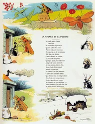 Die Zikade und die Ameise, Illustration aus 