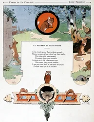Der Fuchs und die Trauben, Illustration aus 