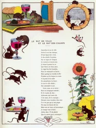 Die Stadtmaus und die Landmaus, Illustration aus 