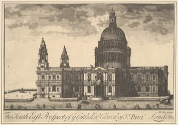 Der Südostblick auf die Kathedrale St. Paul, London