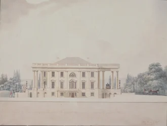Die Südportikus des Präsidentenhauses, 1807