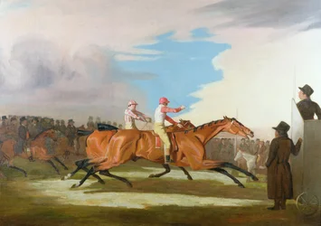 Rennen zwischen Colonel Henry Mellishs „Eagle“ und Sir Charles Bunburys „Eleanor“, Newmarket, 31. Oktober 1804