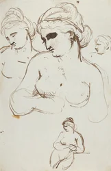Studie einer nackten Frau