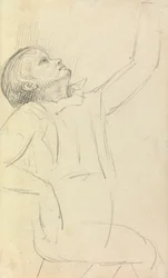 Studie eines sitzenden Mannes