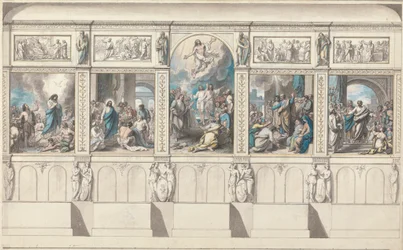 Entwurf für eine Wand der Kapelle der Offenbarten Religion