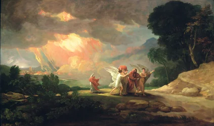 Lot flieht aus Sodom