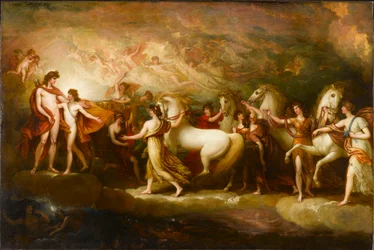 Phaeton bittet Apollo, den Sonnenwagen lenken zu dürfen, 1804.