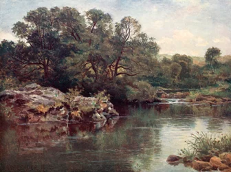 Am Fluss Llugwy, unterhalb von Capel Curig