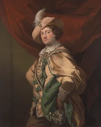 Henry Woodward als Petruchio in Catherine und Petruchio, eine Version von Garrick von 