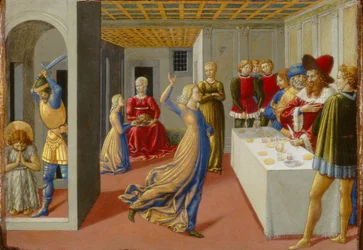 Das Fest des Herodes und die Enthauptung des Heiligen Johannes des Täufers