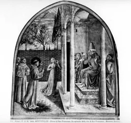 Der heilige Franziskus vor dem Sultan