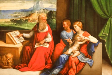 Die Heilige Familie mit St. Hieronymus