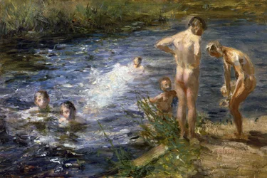 Jungen am Fluss, 1899