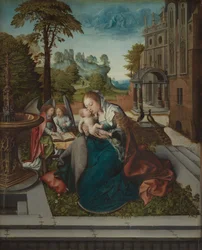 Jungfrau und Kind mit Engeln, ca. 1518
