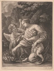 Madonna, Kind und Engel