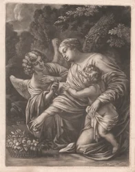 Madonna, Kind und Engel