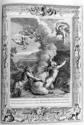 Arethusa verfolgt von Alpheus und in einen Brunnen verwandelt, 1733