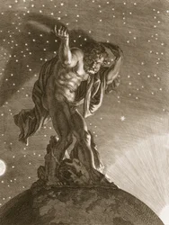Atlas trägt den Himmel auf seinen Schultern, 1731