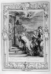Oeneus, König von Kalydon, wird für seine Gottlosigkeit bestraft, 1733