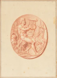 Eines von sechs Kameen mit mythologischen und klassischen Motiven