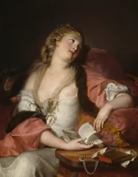 Dame liest die Briefe von Heloise und Abelard, ca. 1780
