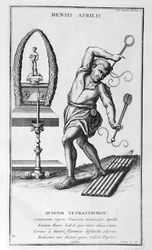 Eine Darstellung des April, 1757